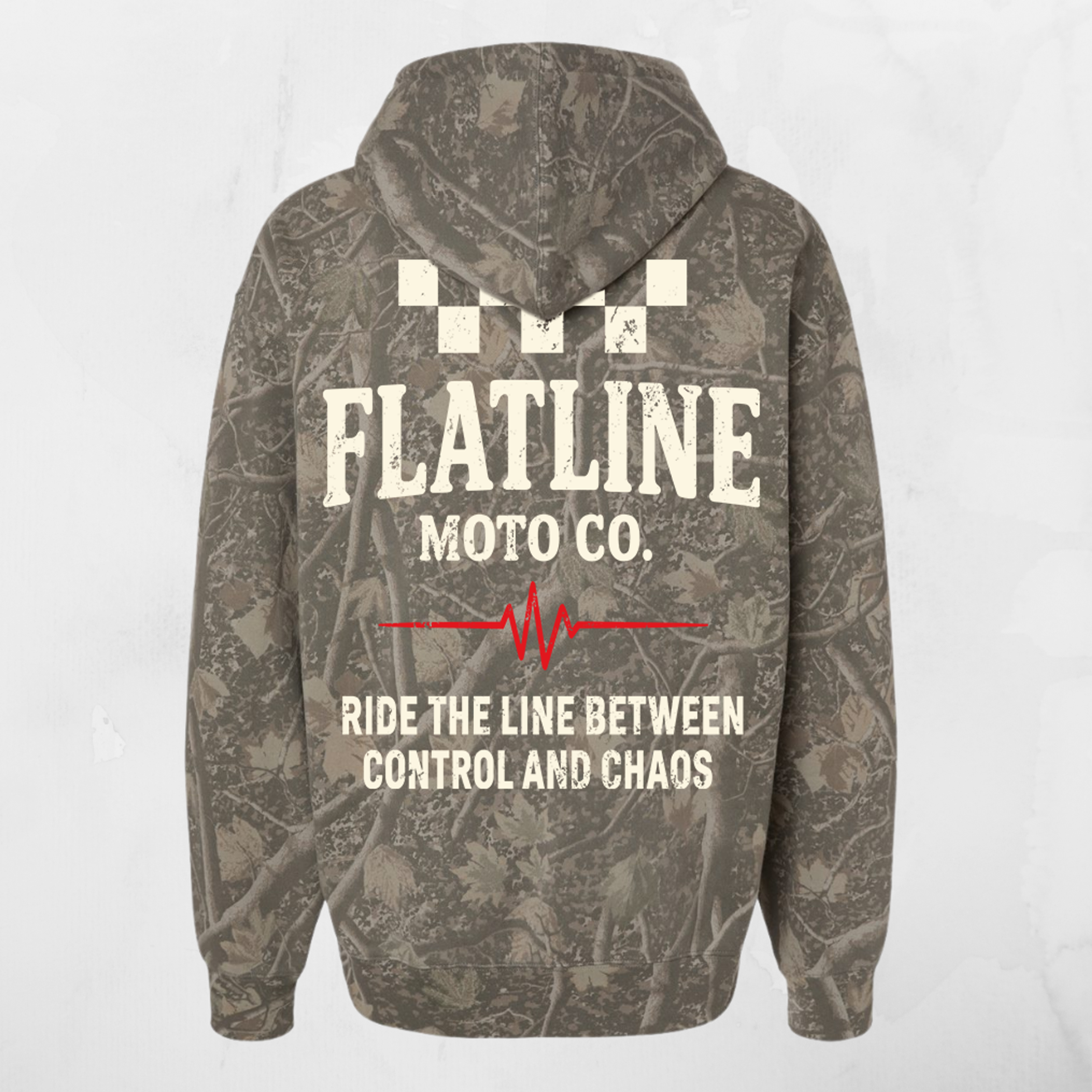 Flatline Original -  Premium Heavyweight Camouflage Hoodie